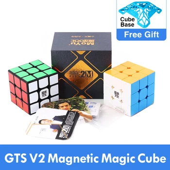  Najlepšie MoYu Weilong GTS V2 M Magnetické 3x3x3 GTS2M Magic Cube Profesionálne WCA GTS2 M 3x3 Cubing Rýchlosť magico cubo Vzdelávacie Hračka