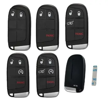  2/3/4/5 Tlačidlá Smart Remote Kľúča Vozidla Shell Pre Chrysler Jeep Dodge Journey 2011-2015 Keyless Fob Prípade