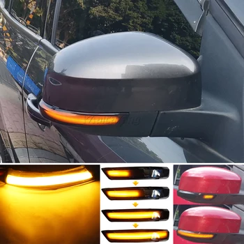  2x Dynamické Zase Signálne Svetlo LED, Bočné Spätné Zrkadlo Sekvenčné Indikátor Blinker Lampa Pre Ford Focus 2 3 Mk2 Mk3 Mondeo Mk4 EÚ