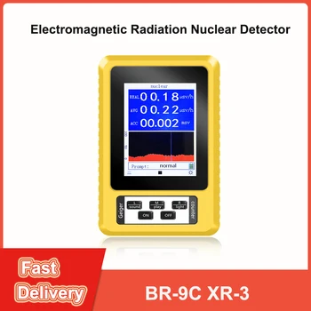  BR-9C XR-3 Nucleaire Žiarenia Detektor 2-V-1 Emf Tester Geigerteller Kleur Scherm Persoonlijke Dozimeter Marmer detectoren