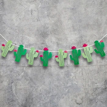  1Set DIY Strany Bannery Dekorácie Mexickej Kaktus Narodeniny Vlajky Festivalu Halloween Veľkonočné Výročie Svadby Dodávky